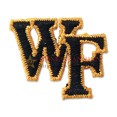 custom letter embroidered patches
